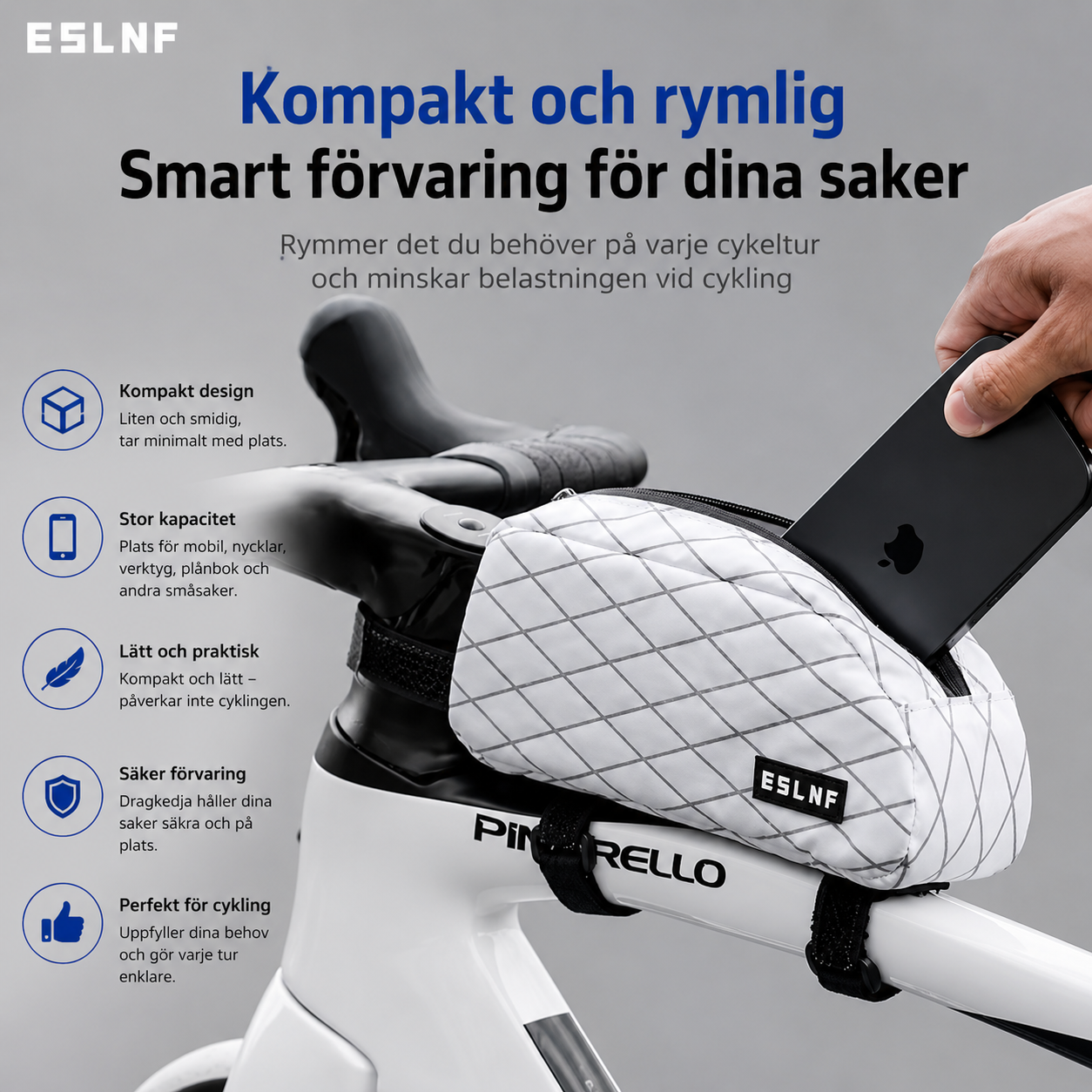 ESLNF ultralätt Cykelväska